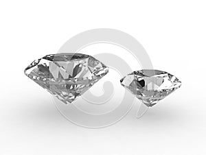 Pair of beautiful zirconium gemstones photo