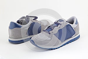 Pair of blue trainers