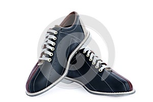 Pair of bowling shoes isolated