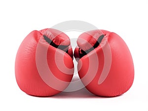 A pair of boxing gloves. photo
