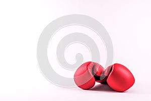 A pair of boxing gloves. Ready to fight. photo