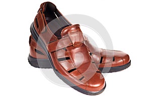 Pair of brown sandals