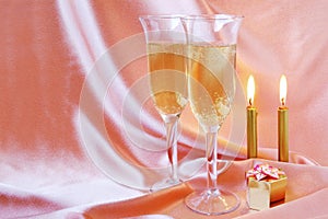 Pair of champagne flutes