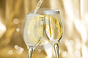 Pair of champagne flutes