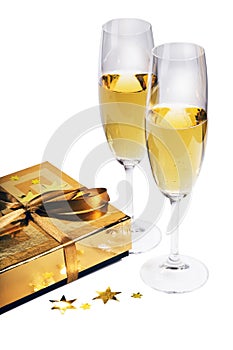 Pair of champagne flutes