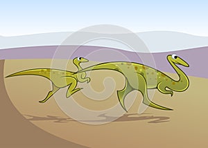 Pair of Coelophysis photo