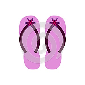 Pair of Colorful flip flops.Vector Illustration
