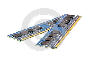 Pair of computer DDR memory modules