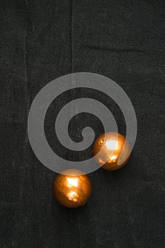 pair of copper Chinese balls Baoding