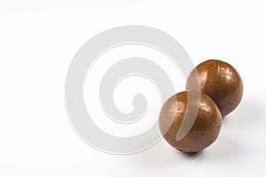 Pair of copper Chinese balls Baoding