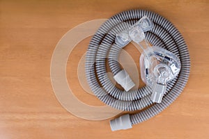 Pair of CPAP mask and tubing.