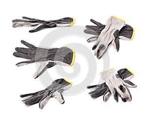 Pair of dirty working gloves