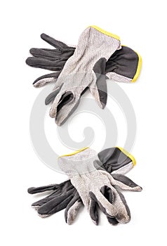 Pair of dirty working gloves