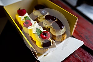 Pair of eclairs photo