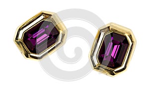 Pair of gaudy earrings