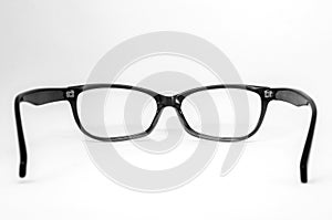 Pair of glasses viewed from behind