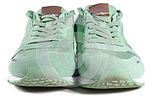 Pair of green shoes, trainers