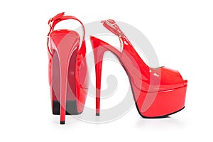 Pair of high heel shoes