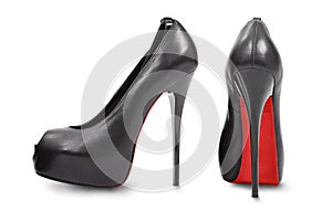 Pair of high heel shoes