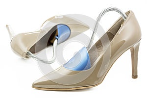 Pair of high heels with shoe formers