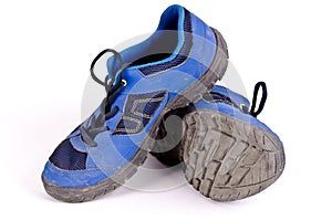 A pair of hiking shoes for kids