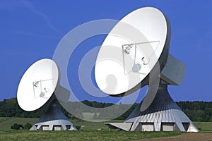 Pair of huge Satellite Dishes