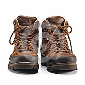 Pair of isolated Hiking boots