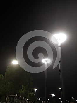 Pair of lights in Tirana