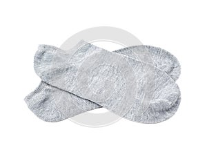 Pair of low-cut ped socks isolated