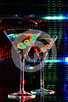 Pair of martini glass