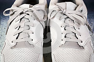 Pair of men`s sports shoes