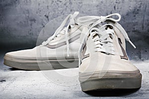 Pair of men`s sports shoes