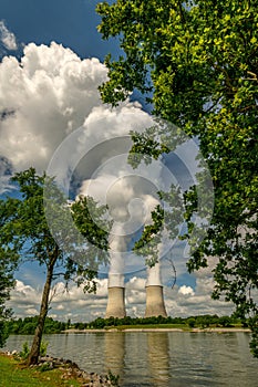 Pair of nuclear reactors at the Watts Bar site in Tennessee with