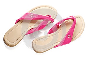 Pair of pink sandals