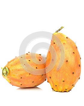 A pair of prickly pear cactus figs