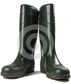 Pair of rubber work boots