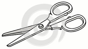 Pair of Scissors Icon, Cutting Tool, Craft Essential, vector design Generative AI