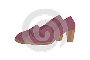 Pair of Shoes on Short Heels Vector Illustration photo
