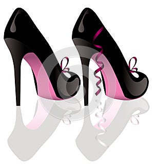 Pair of shoes, vector
