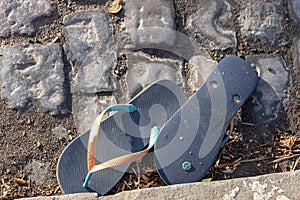 a pair of slops photo