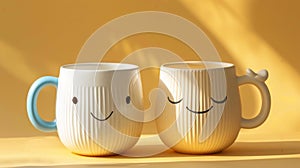 A Pair of Smiling Mugs.AI generated image