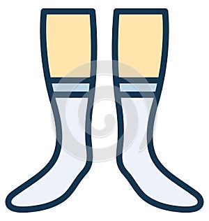pair of socks, underwear Vector that can be easily modified or edit