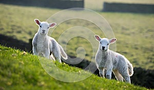 Pair of spring lambs