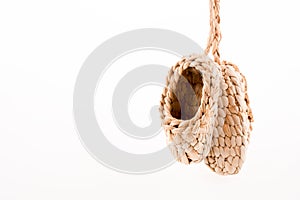 Pair of straw footware photo