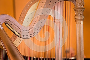 Pair of symphony harps