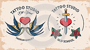 Pair of tattoos studio image artistics