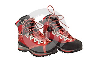 The pair of treking boots