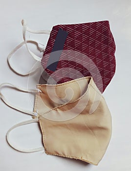 A pair of two face mask