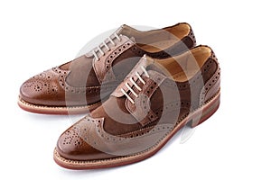 Pair of two tone men brogues