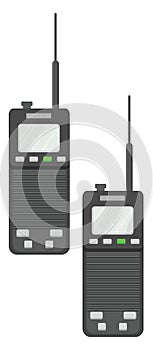 Pair of walkie talkie, icon